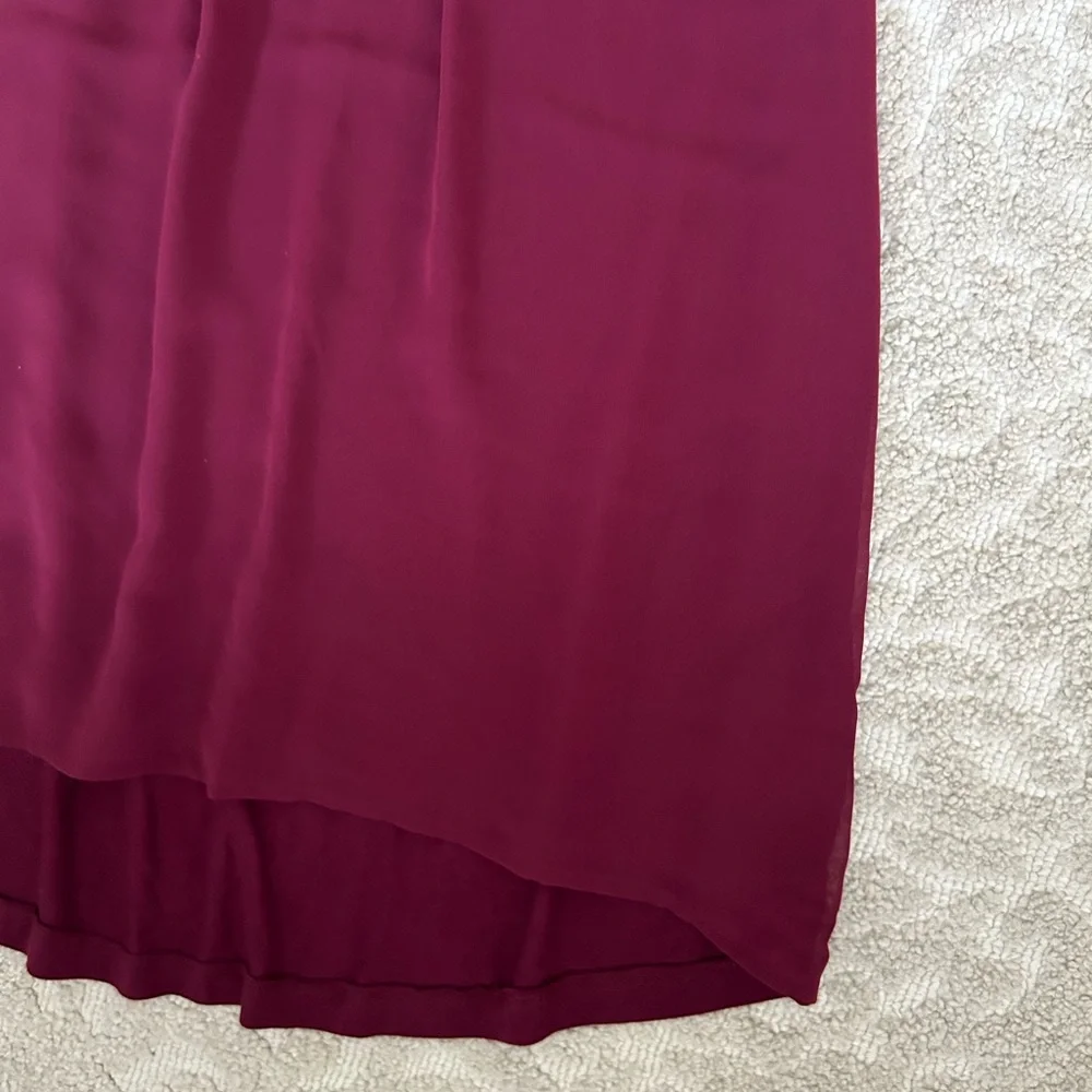 Design history S Women’s sleeveless blouse shirt fully beaded around neck maroon - Picture 4 of 7